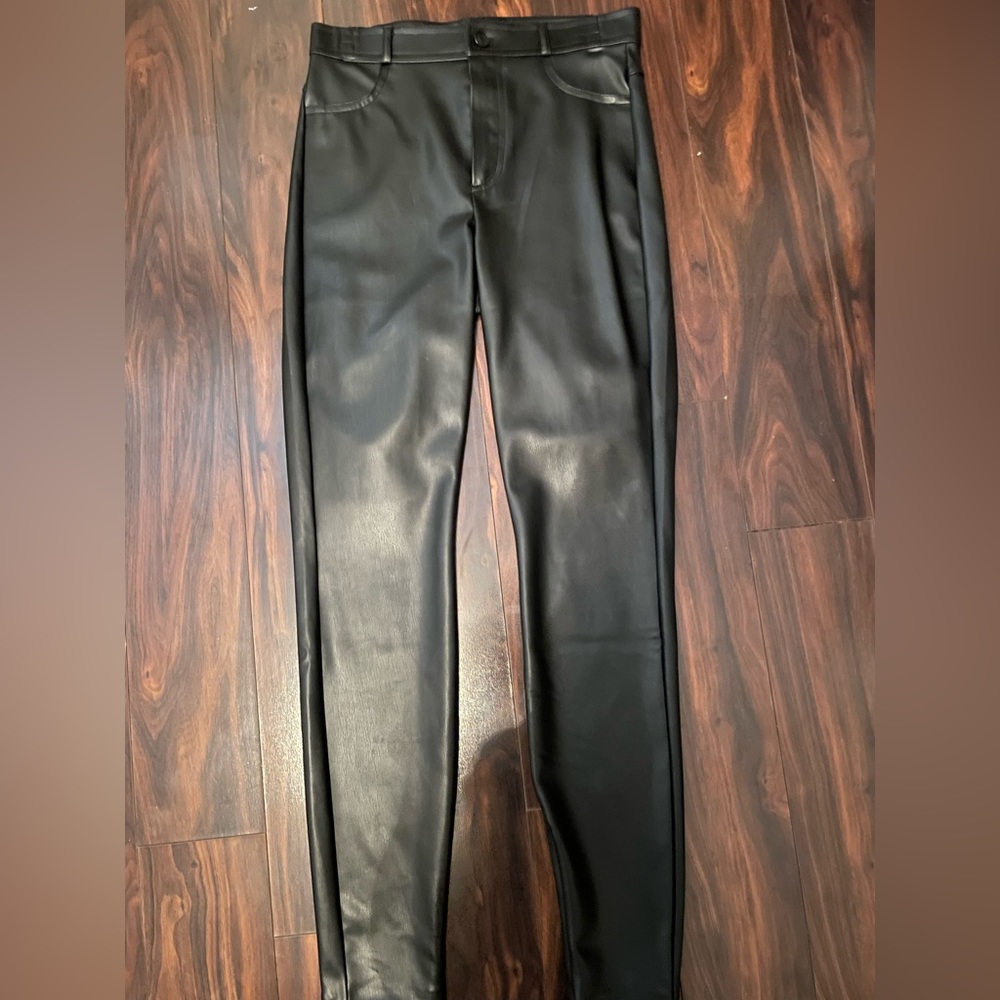 zara leather pants